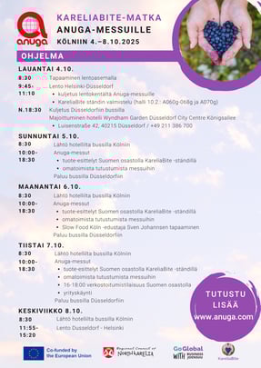 Anuga 2025 tietoa matkasta