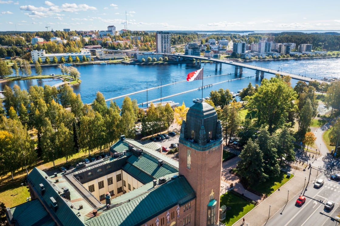 Drone: Pielisjoki, Joensuu City Center, Jarno Artika_6 web