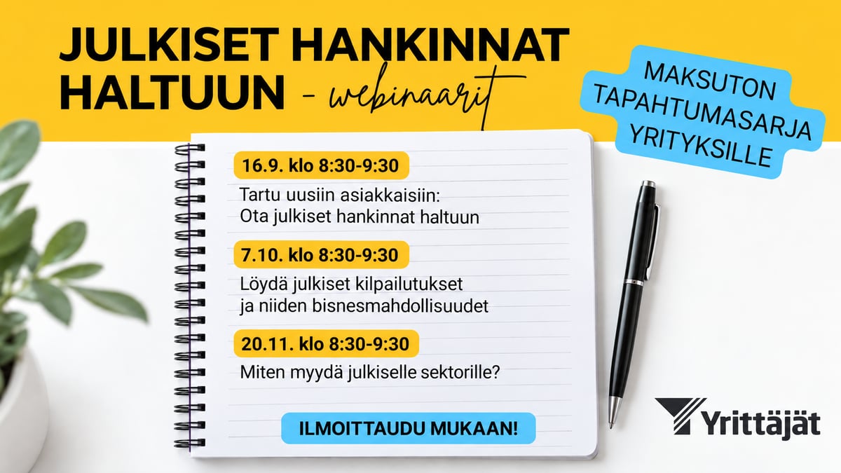Julkiset hankinnat haltuun -webinaarisarja