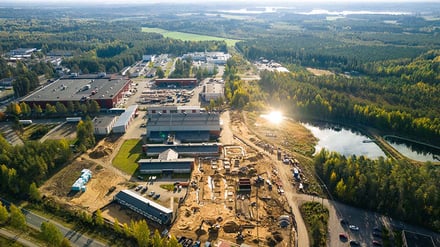 GTK Mintec Outokumpu ilmakuva rakennuksista