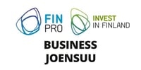 Kolme logoa: Finpro, Invest in Finland ja Business Joensuu