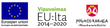 Logokooste Euroopan unioni Euroopan aluekehitysrahasto, Vipuvoimaa EU:lta 2014 - 2020, Pohjois-Karjalan maakuntaliitto