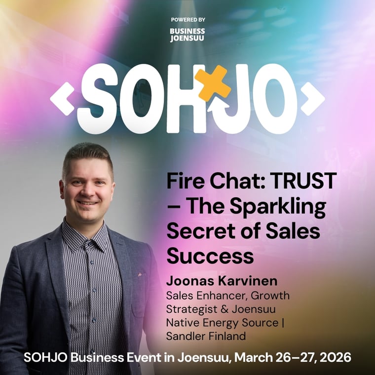 SOHJO Business Event - Speaker 2026 Joonas Karvinen