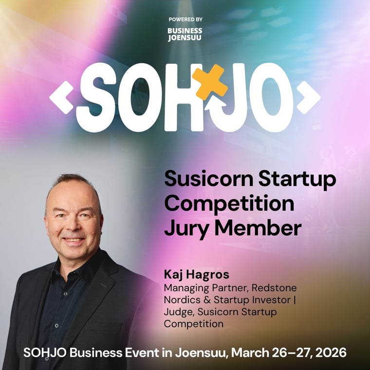SOHJO Business Event 2026 - Susicorn Startup Competition Jury Member Kaj Hagros