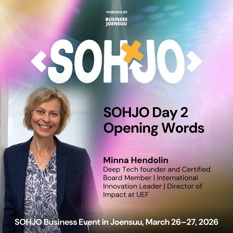SOHJO Business Event - Speaker 2026 Minna Hendolin