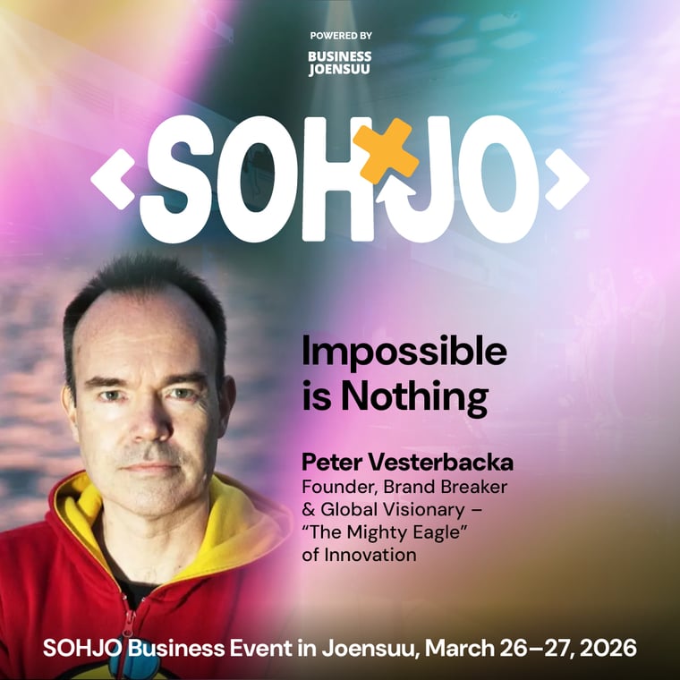 SOHJO Business Event - Keynote Speaker 2026 Peter Vesterbacka