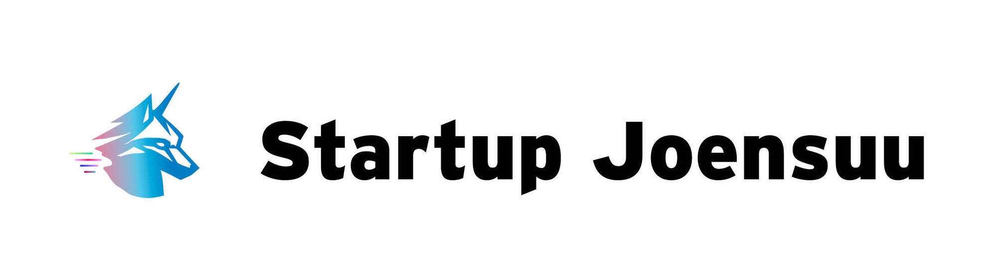 Business Joensuu - Startup Joensuu - tunnus - RGB - Tunnus valkoisella taustalla ja musta teksti