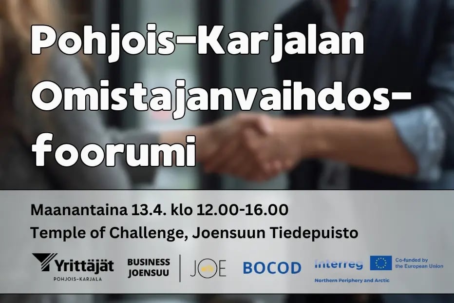 Pohjois-Karjalan Omistajanvaihdosfoorumi 13.4.2026 - Business Joensuu