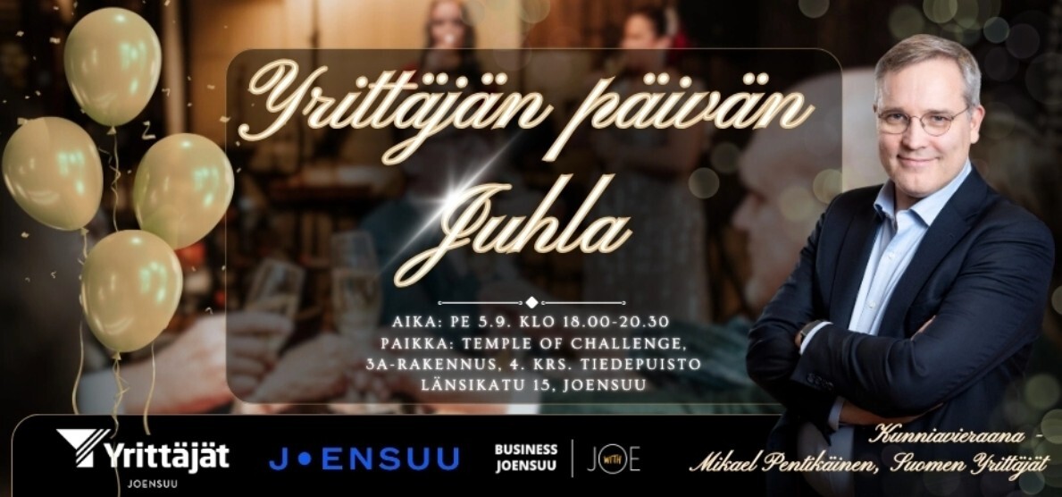 Joensuun Yrittäjän päivän juhlassa palkittiin viisi ansioitunutta yritystä